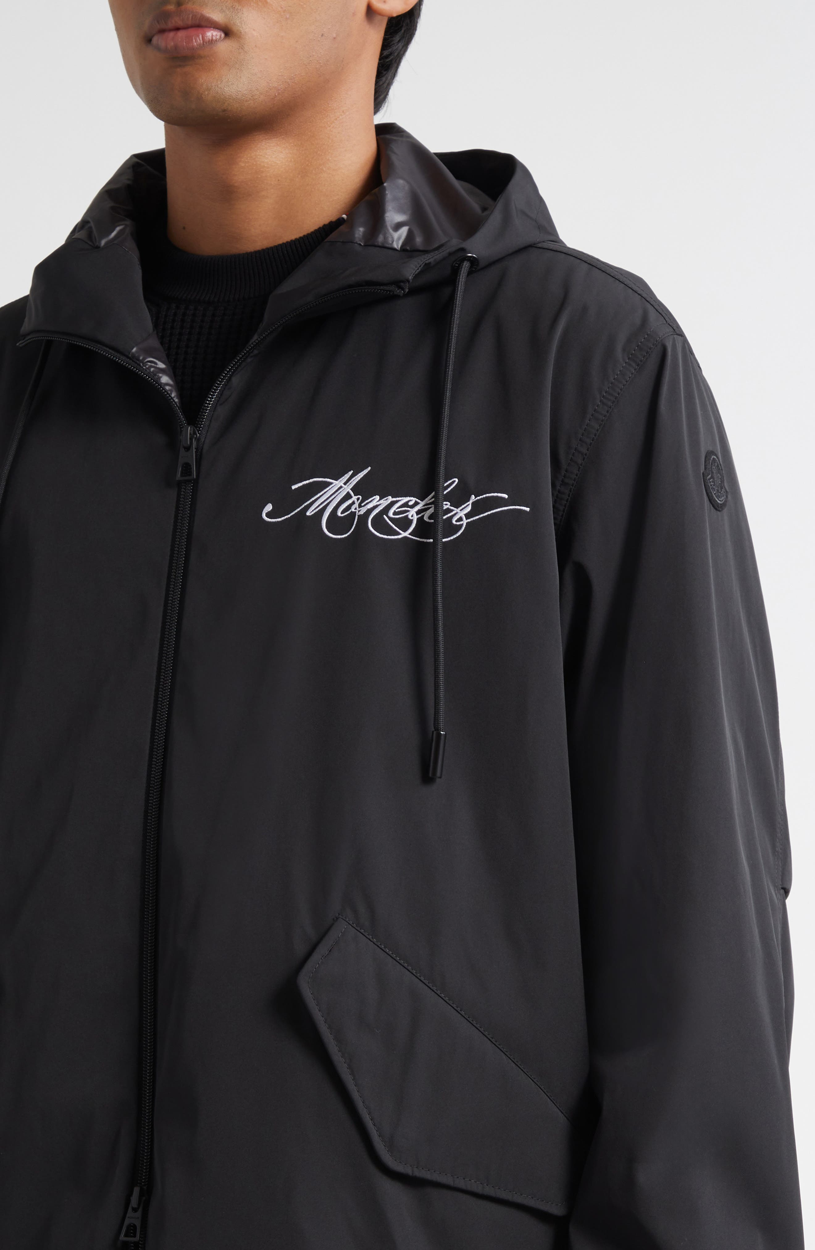 Moncler Iraclia Hooded Jacket in Black at Nordstrom - 5