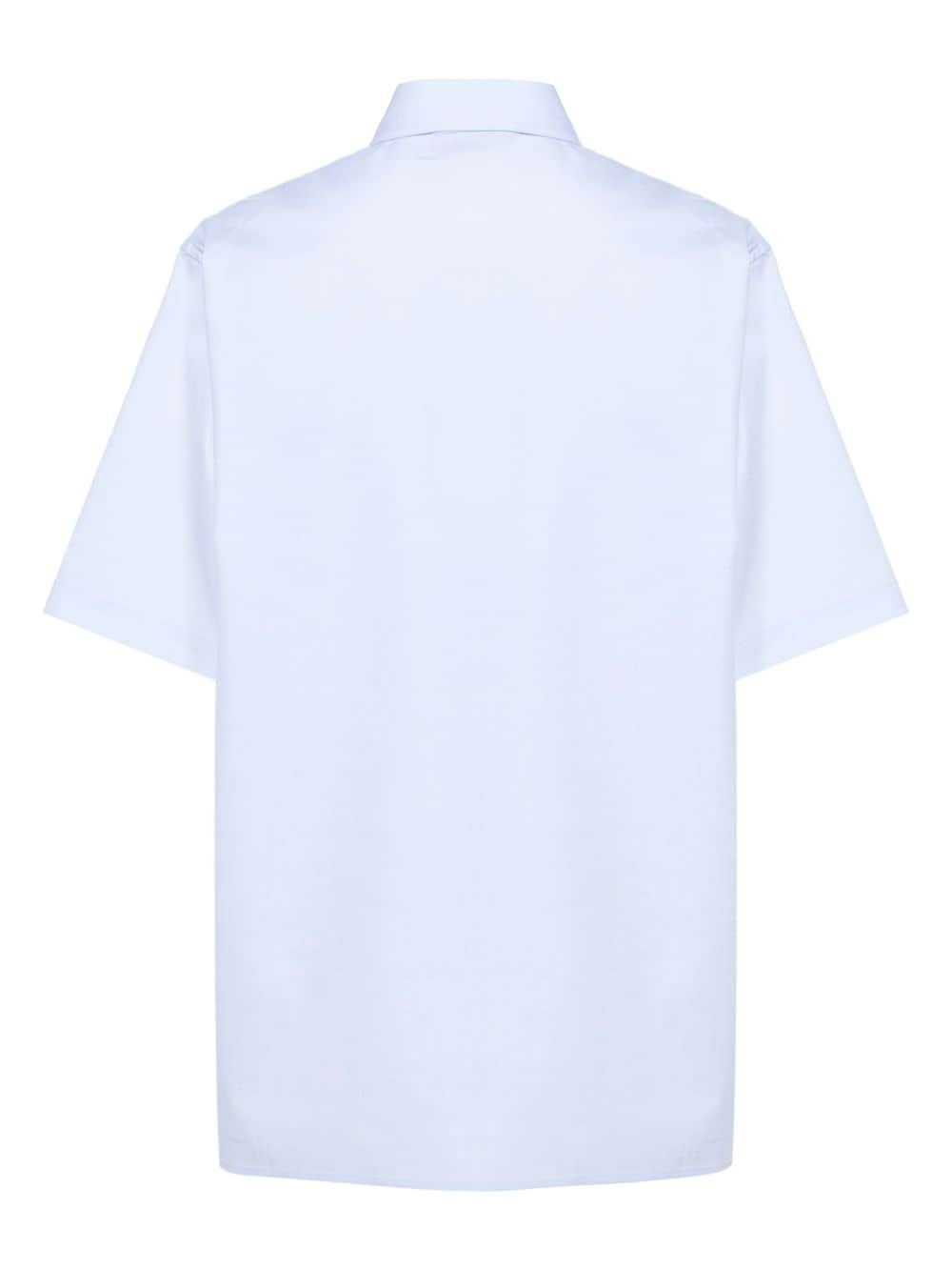 straight-point collar cotton shirt - 2