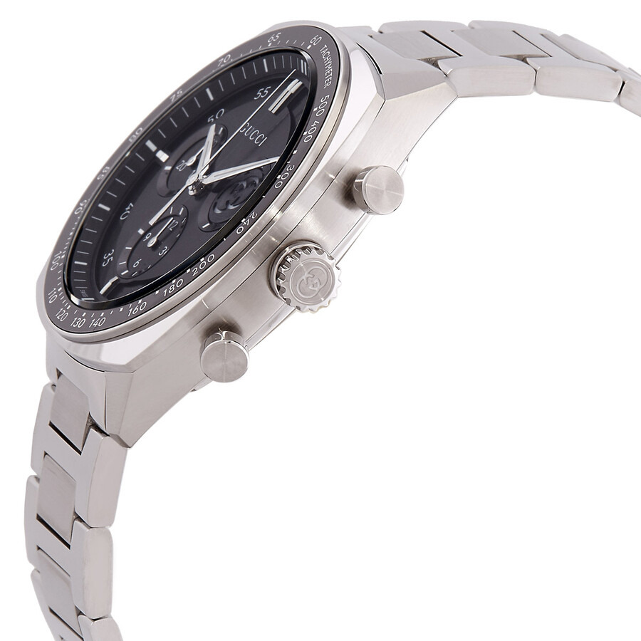 Gucci Interlocking G Chronograph Quartz Black Dial Men's Watch YA142316 - 2