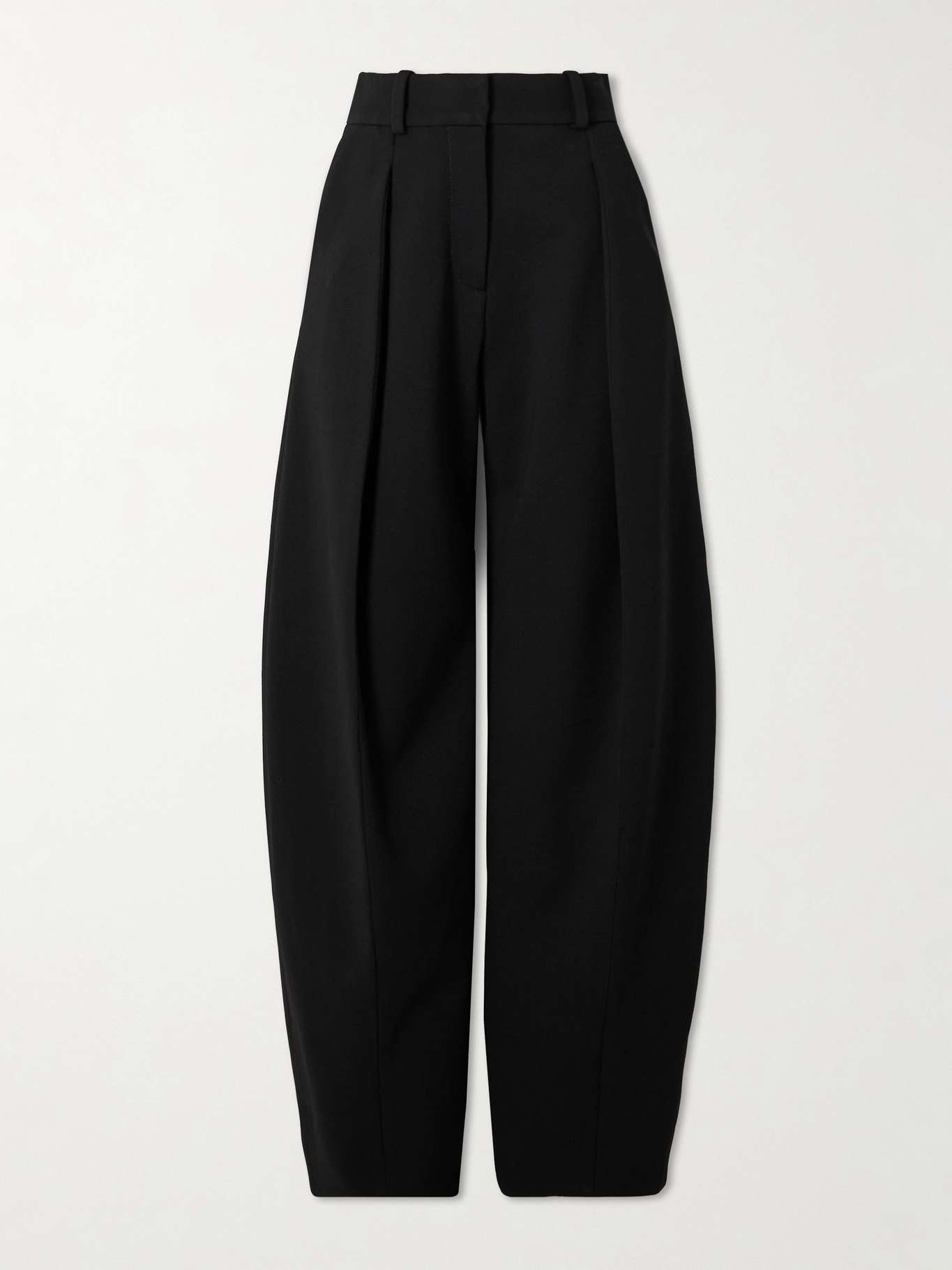 Paseo pleated textured-crepe tapered pants - 1