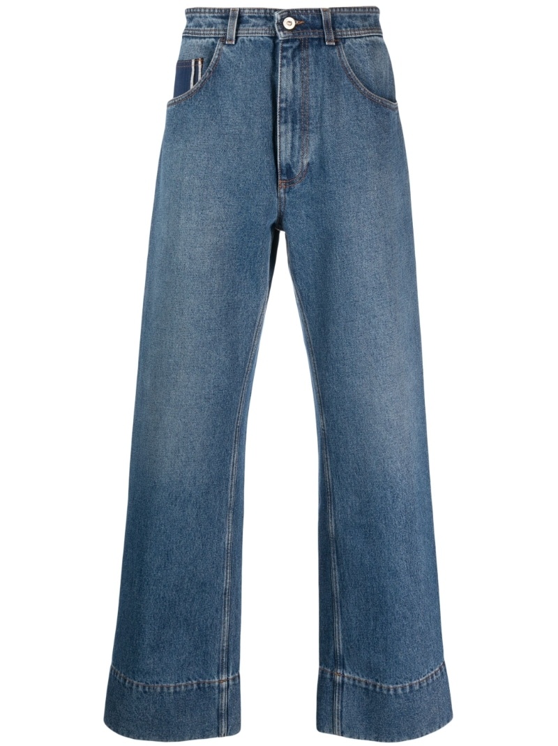 Miles mid-rise wide-leg jeans - 1