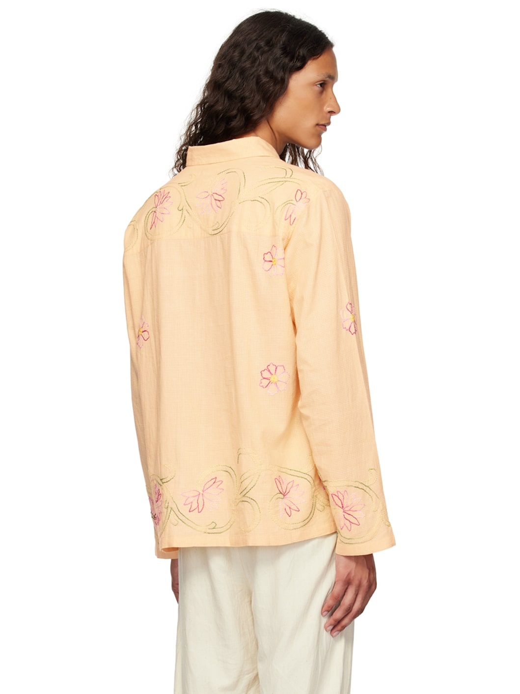 Yellow Embroidered Shirt - 3