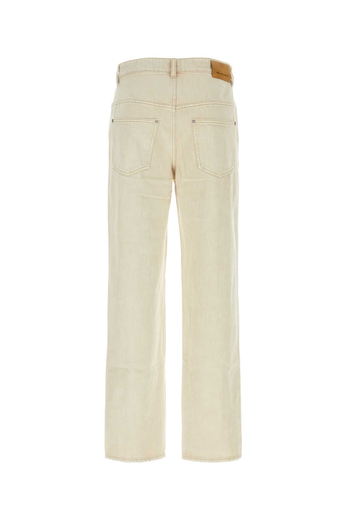 Isabel Marant Men Ivory Cotton Javi Pant - 2