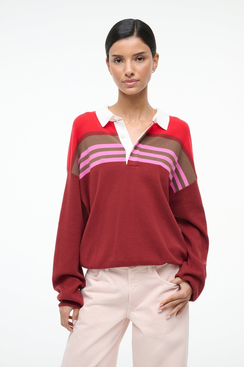 STAUD STAUD SAIL TOP CARDINAL MULTI STRIPE outlook