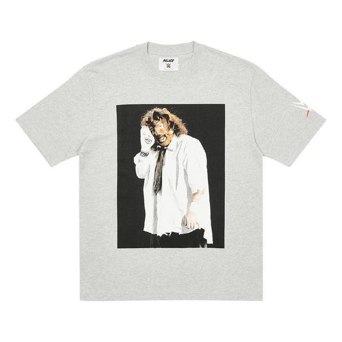 Palace X WWE SS23 T-Shirt 'Grey' P22TS466 - 1