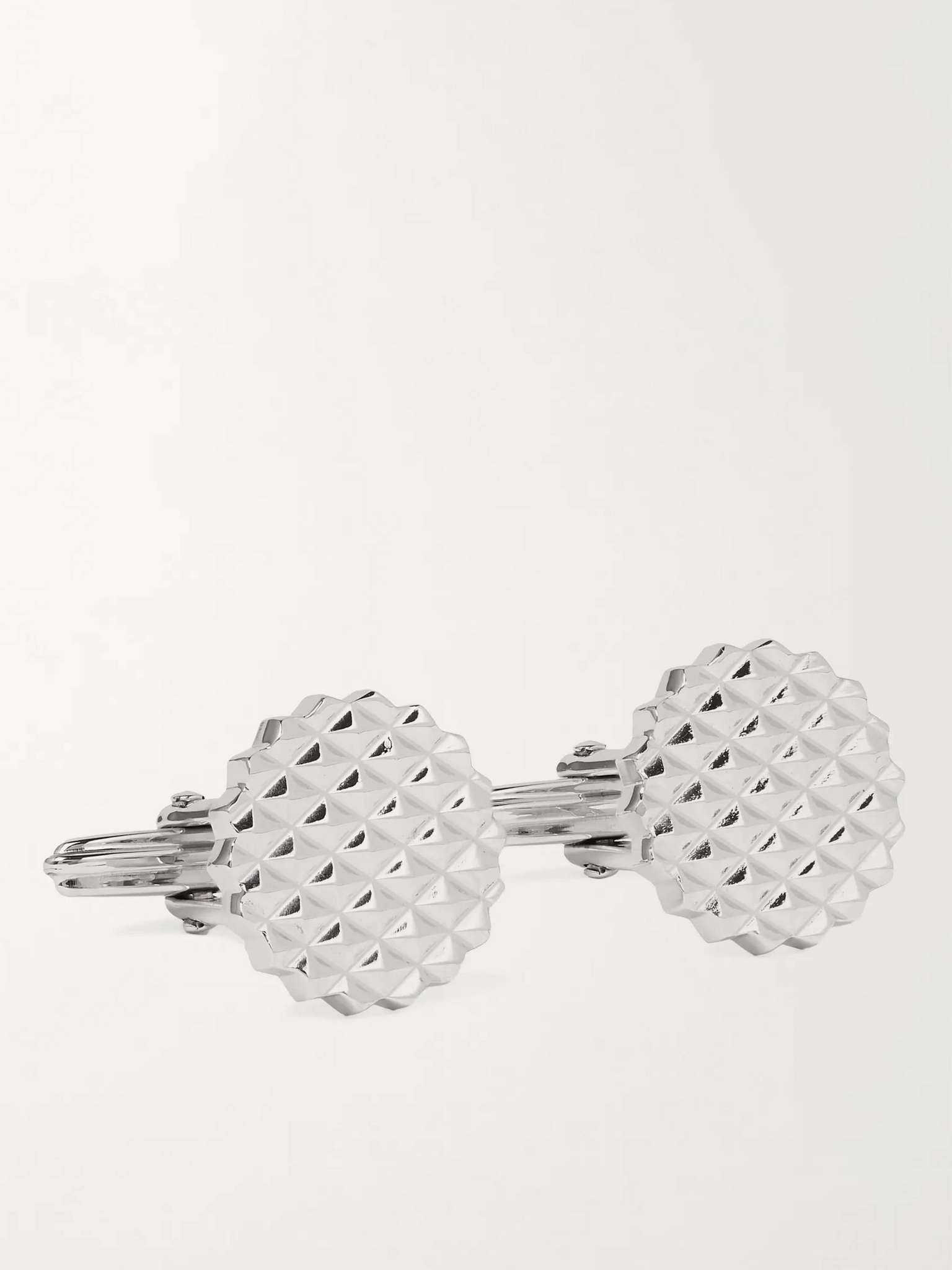 Rhodium-Plated Cufflinks - 1