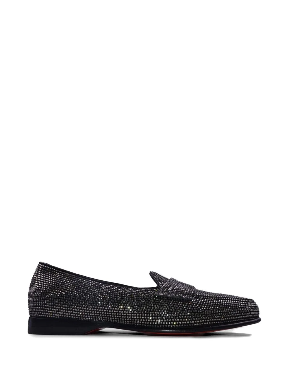 stud-embellished leather loafers - 1