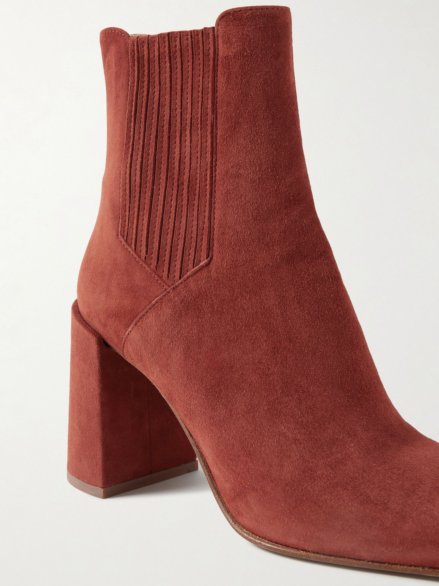 Luke suede ankle boots Claret - 4
