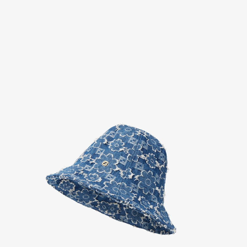 Hat Blue FF denim cloche 1