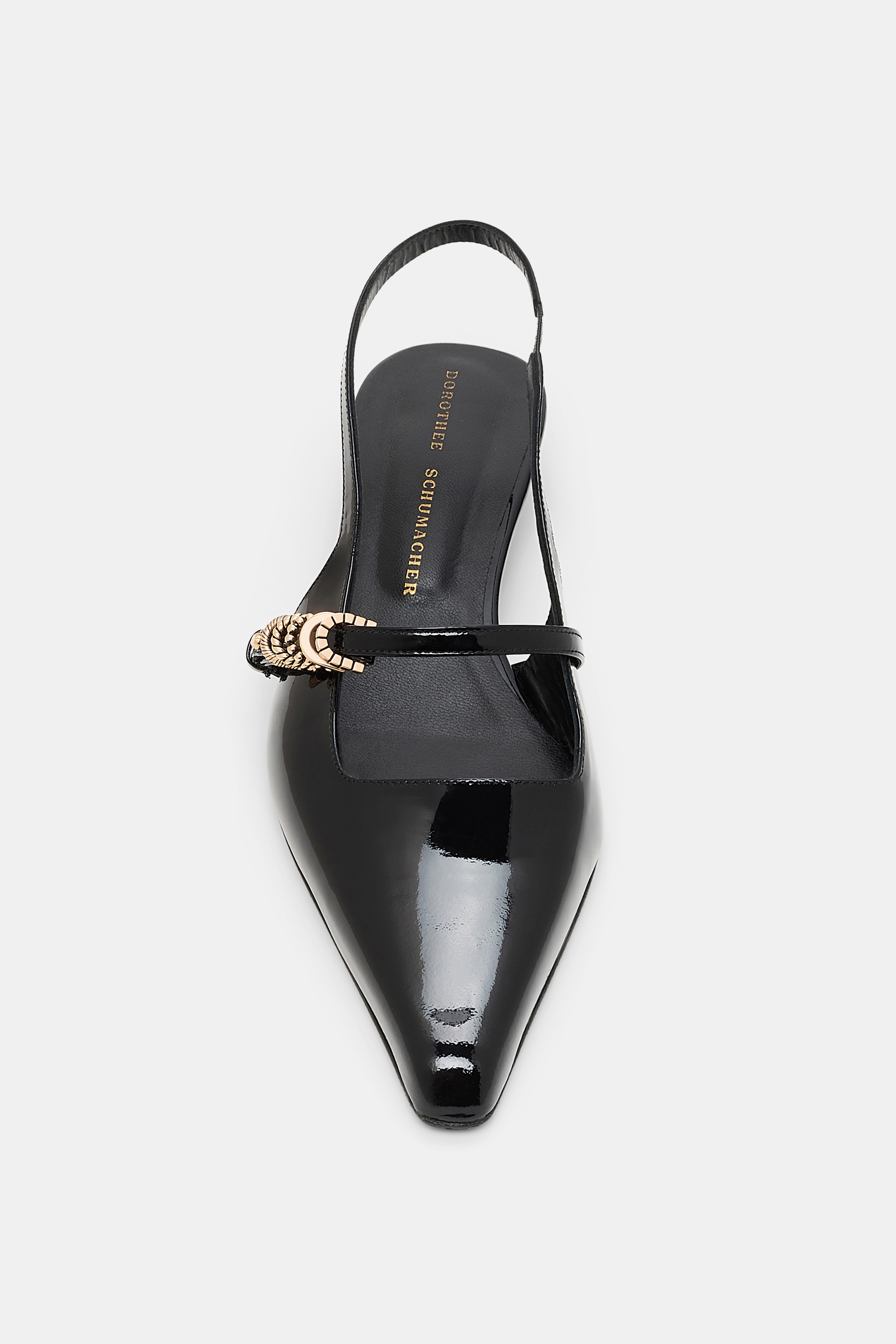 GLOSSY SHINE slingback flat - 6
