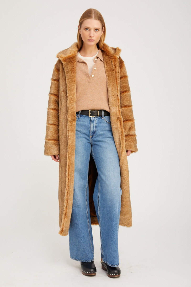 CAMEL FUR IRIS COAT 1