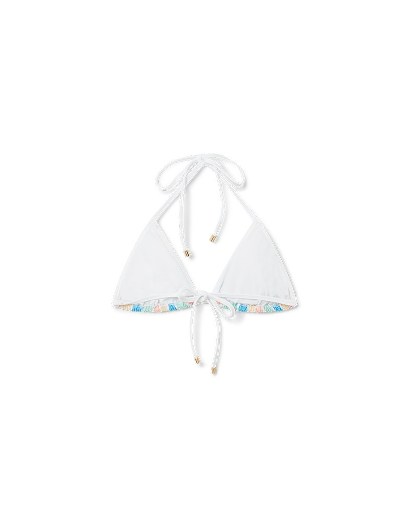 CASABLANCA Memphis Wave Triangle Bikini Top outlook