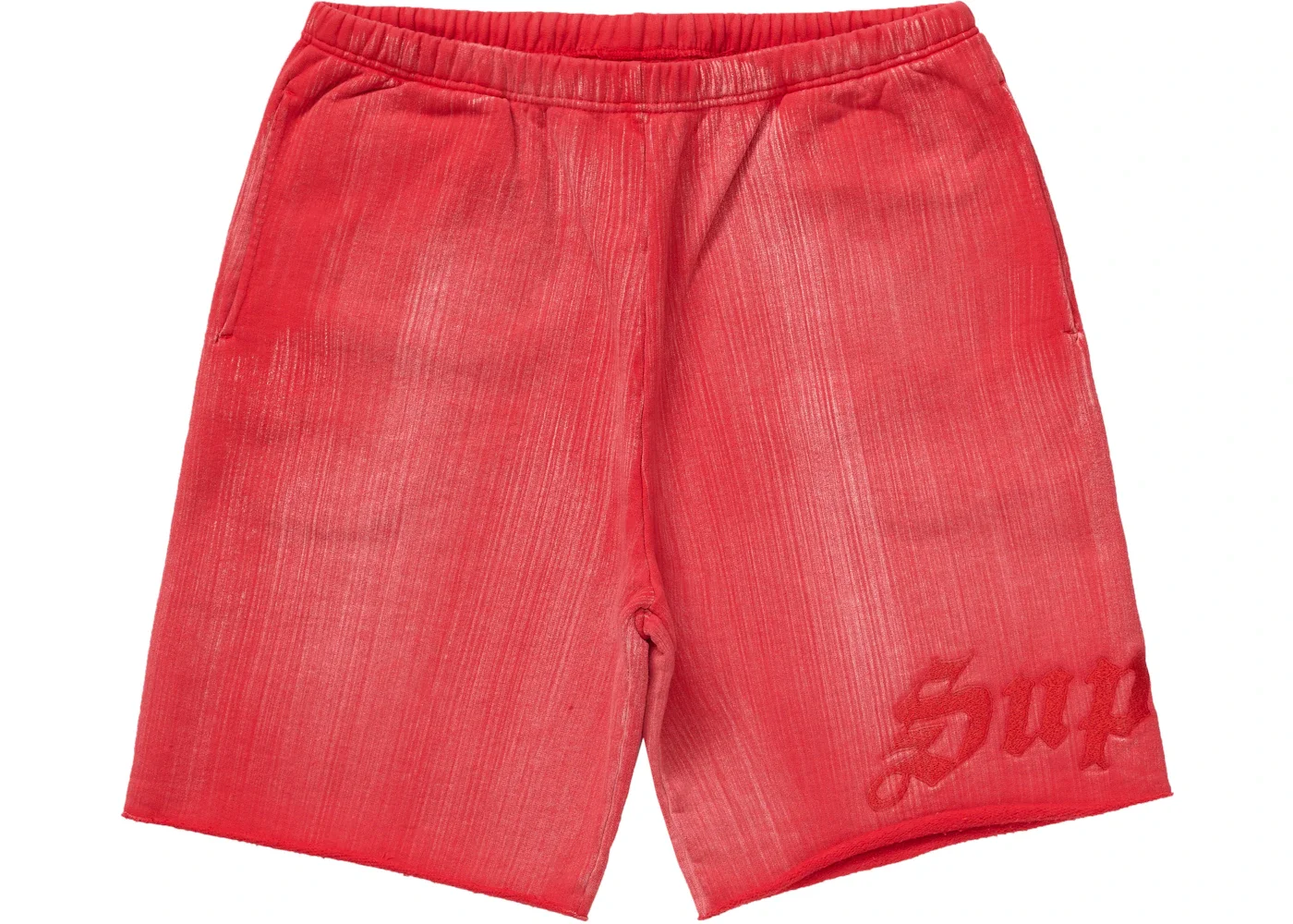 Supreme Brush Stroke Sweatshort Red - 1
