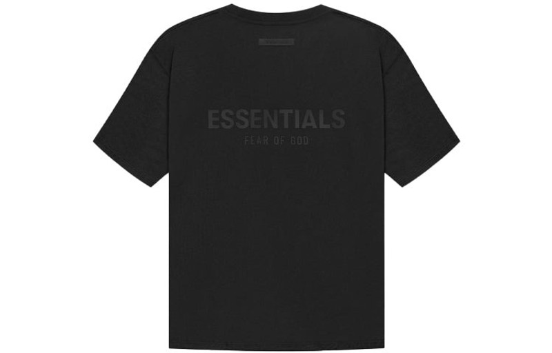 ESSENTIALS Fear of God Essentials SS21 Short Sleeve Tee Stretch Limo Black FOG-SS21-629 outlook