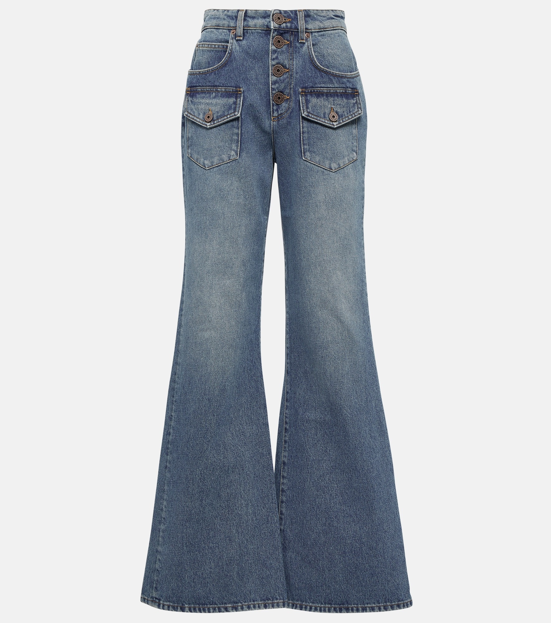 High-rise flared jeans - 1