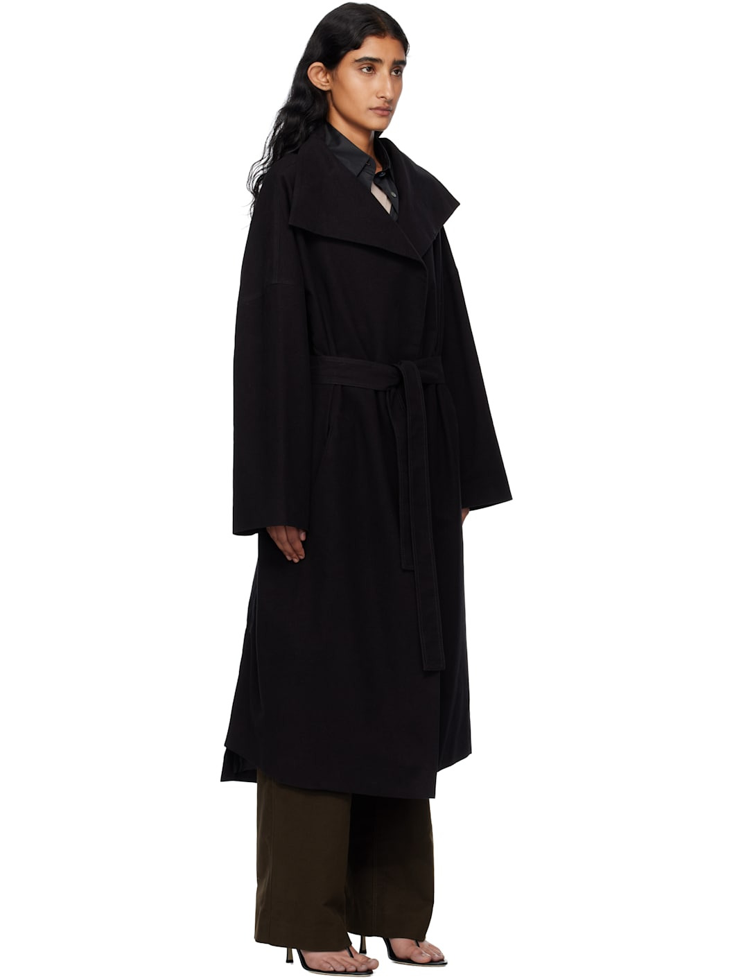 Black Grace Long Coat - 2
