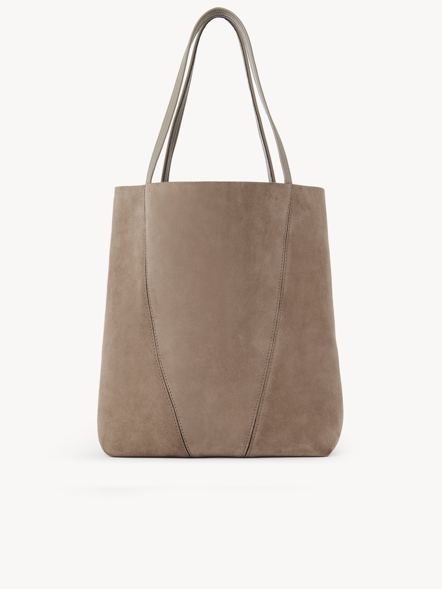 LARGE CHLOÉ SPIN TOTE BAG IN SUEDE LEATHER - 5