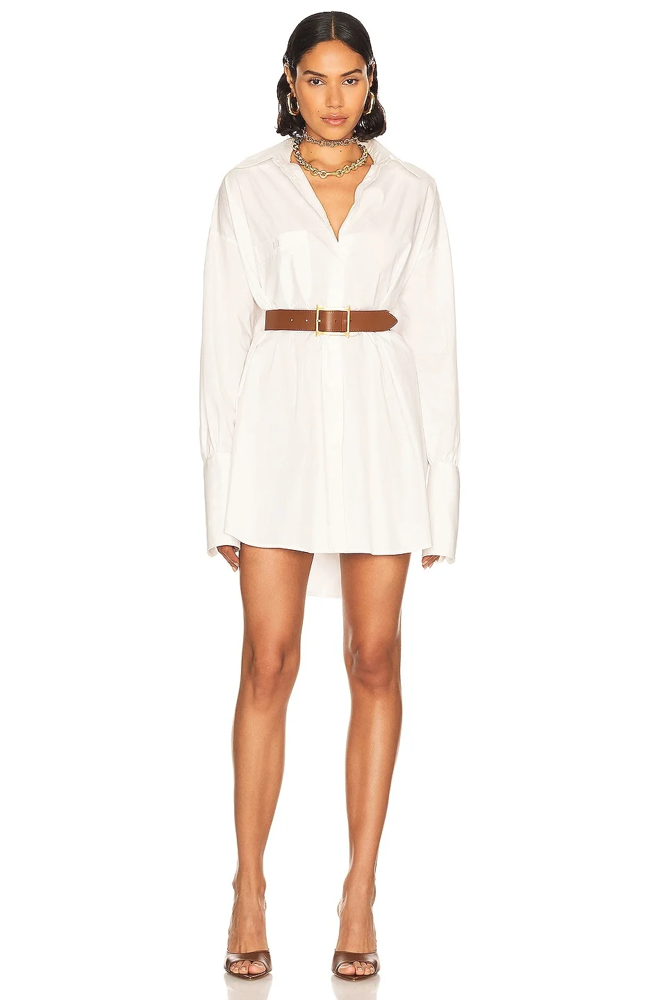 Sustainable Poplin Oversized Shirt - 1