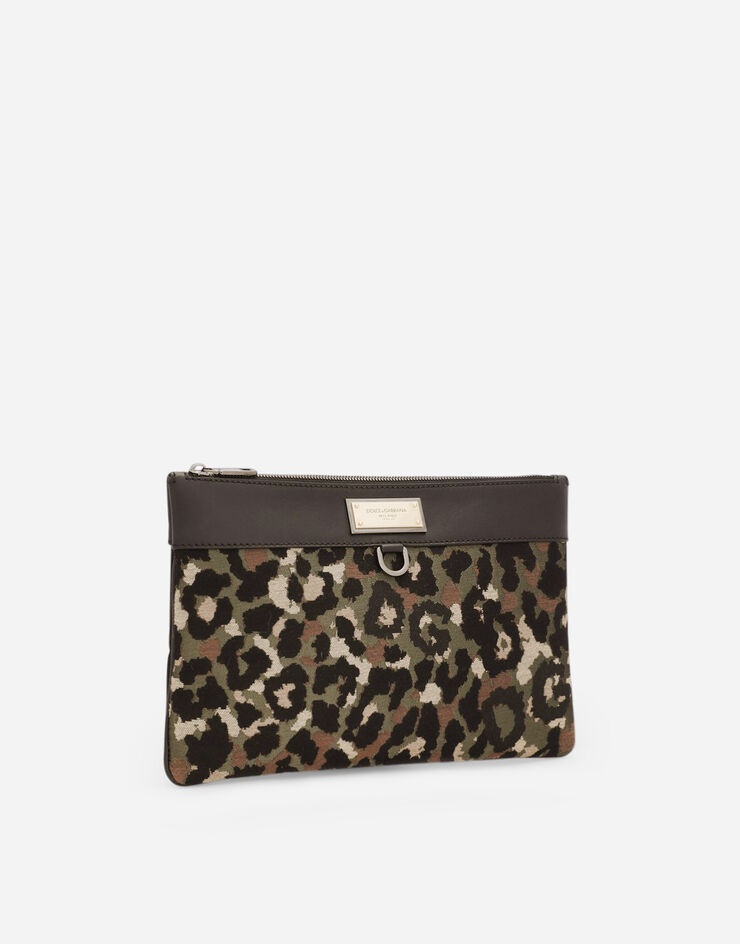 Camouflage jacquard clutch - 3