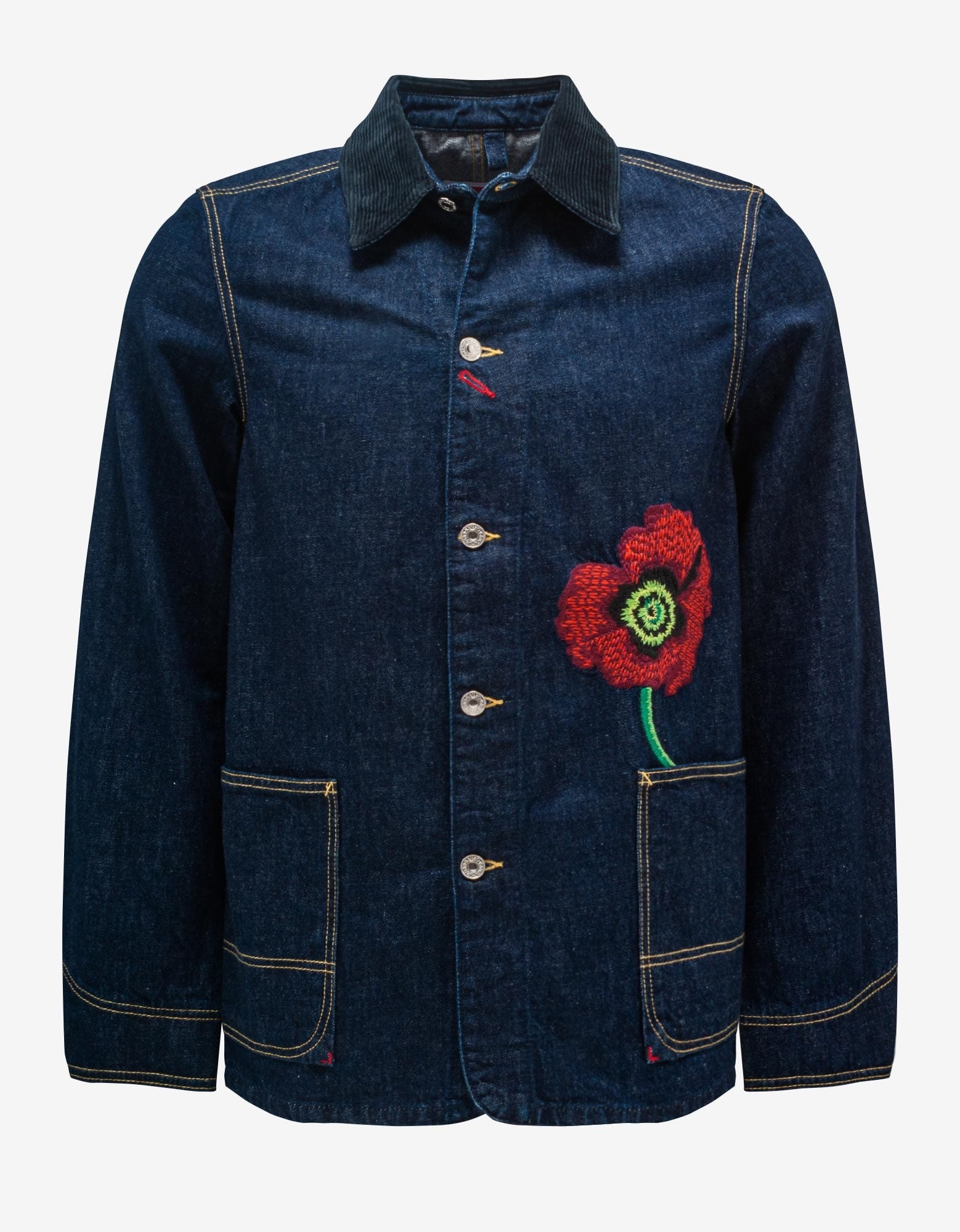 Blue Kenzo Poppy Workwear Denim Jacket - 1