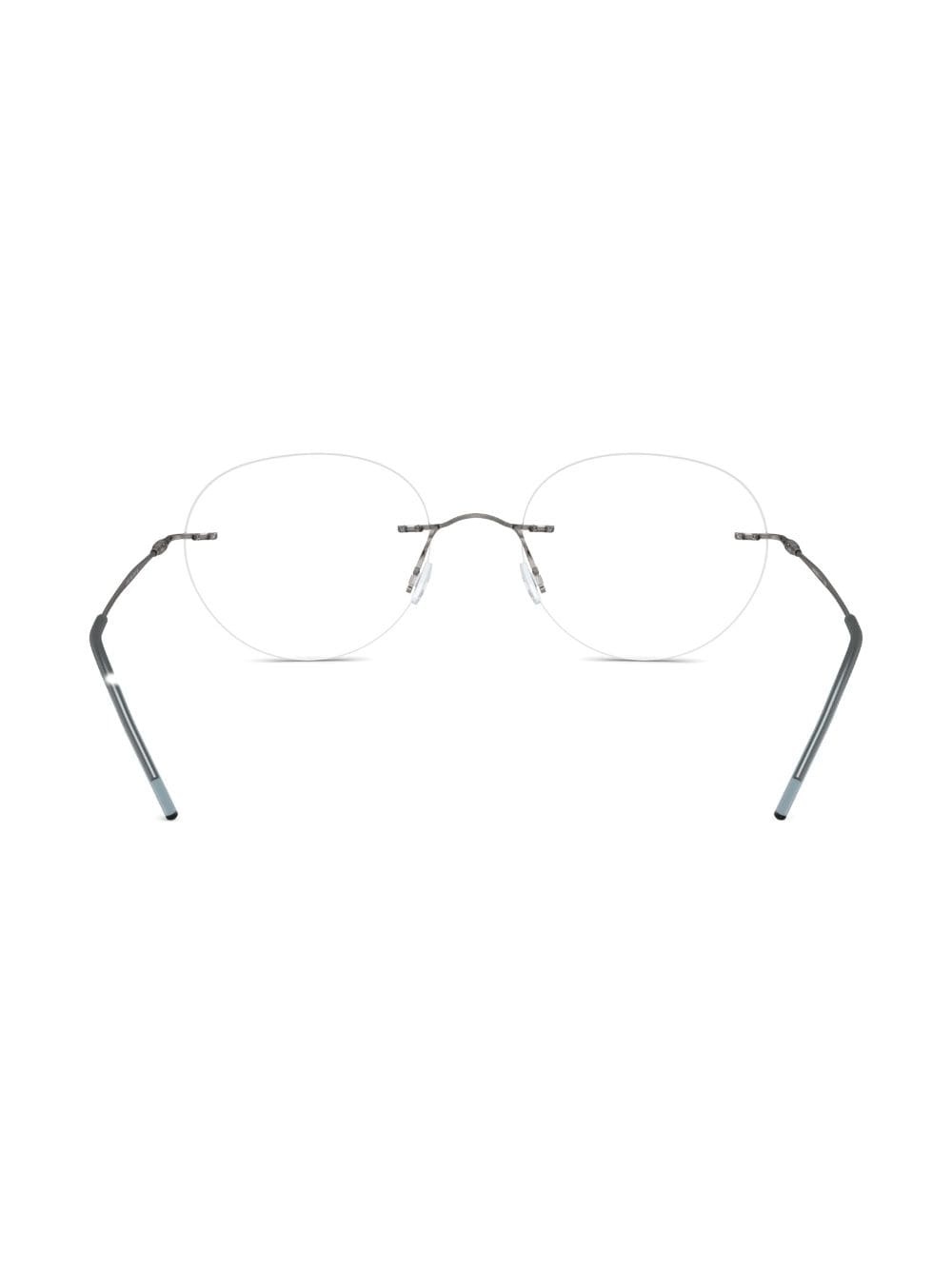 rimless round-frame glasses - 4