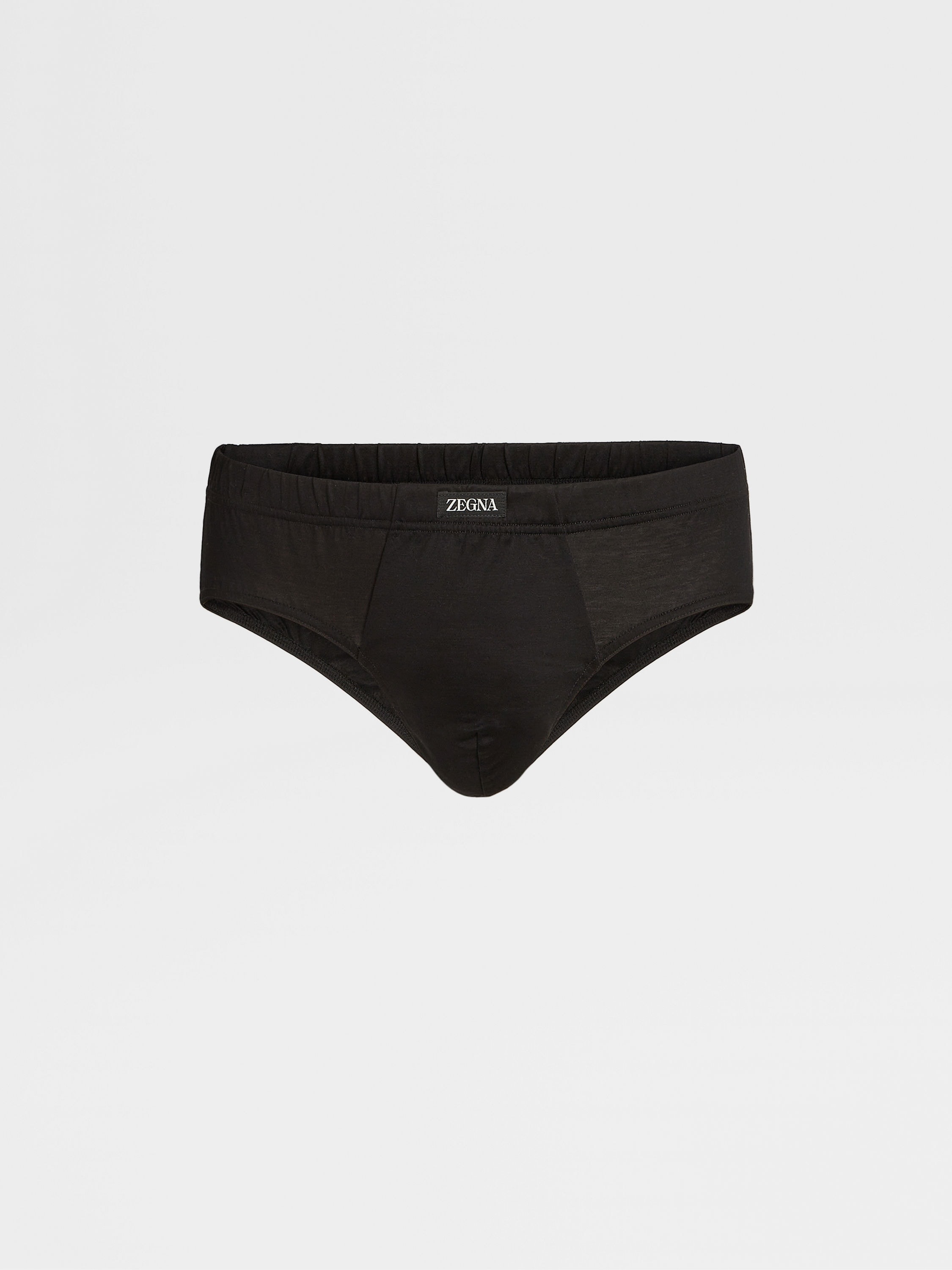 BLACK COTTON BRIEFS - 1