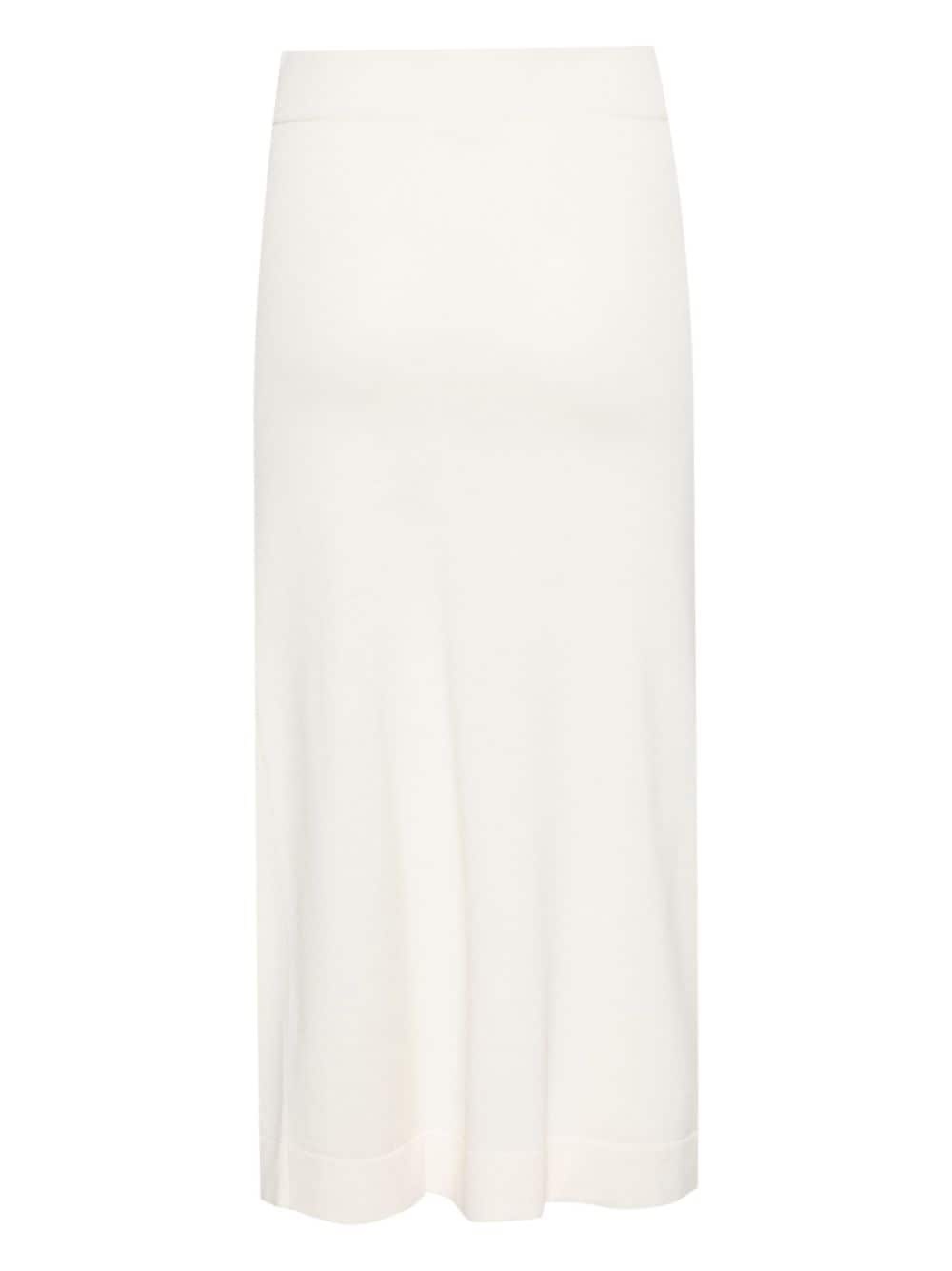 A-line fine-knit midi skirt - 2