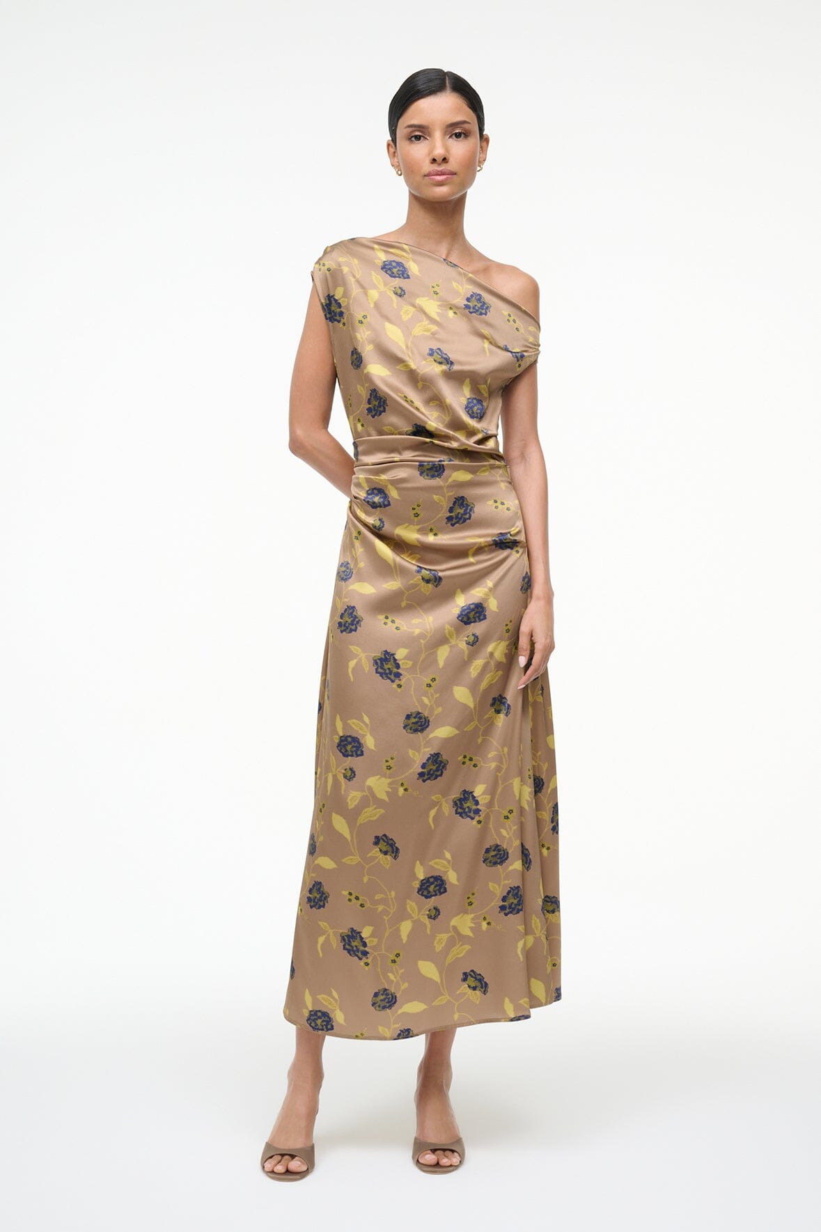 STAUD PHARE SILK DRESS VINTAGE FLORAL - 2