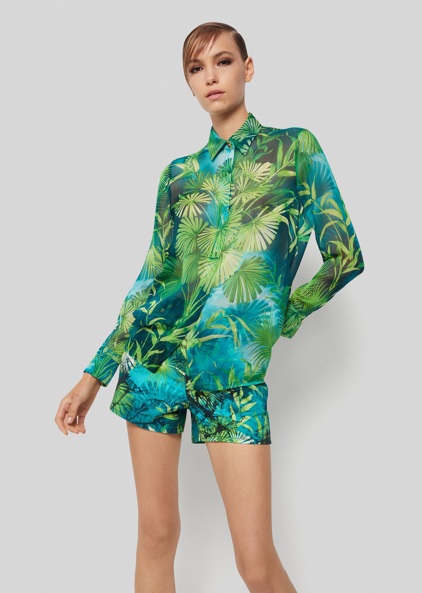 Jungle Print Silk Muslin Shirt - 2