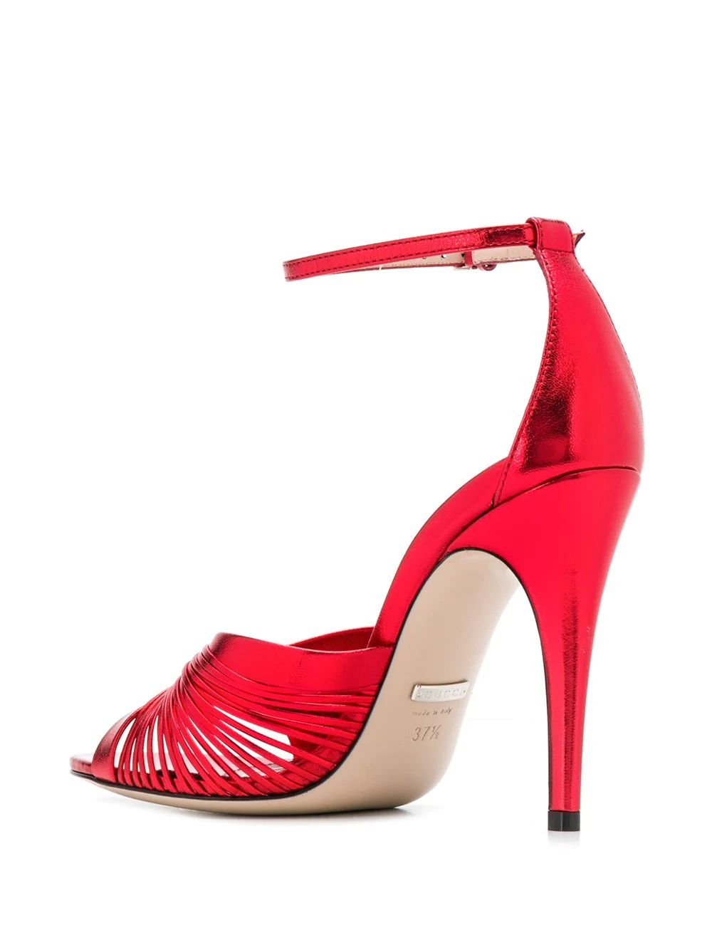 caged stiletto sandals - 3