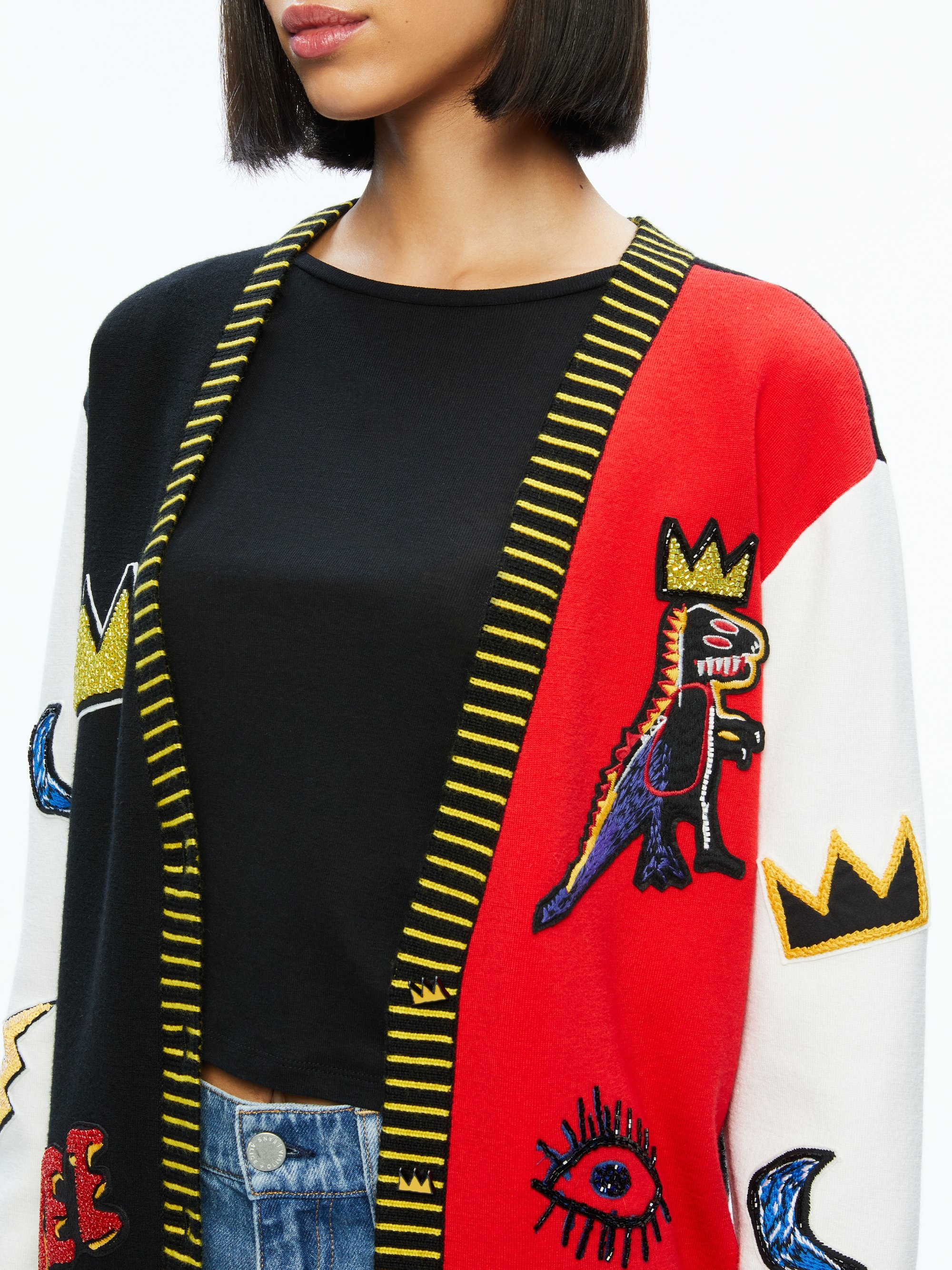 A+O X BASQUIAT BRADFORD CARDIGAN - 4