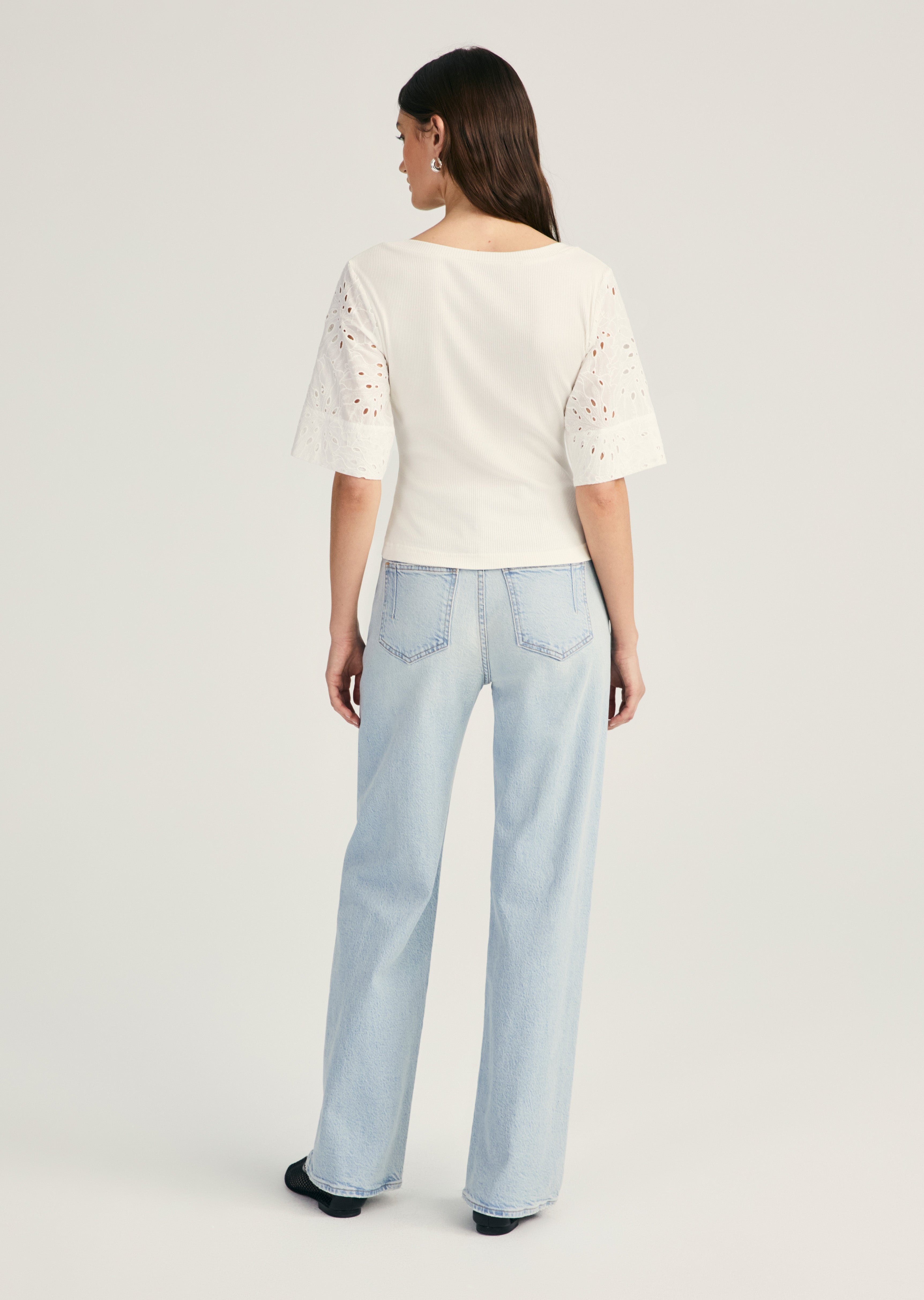 MARGAUX MIXED MEDIA TEE - 4