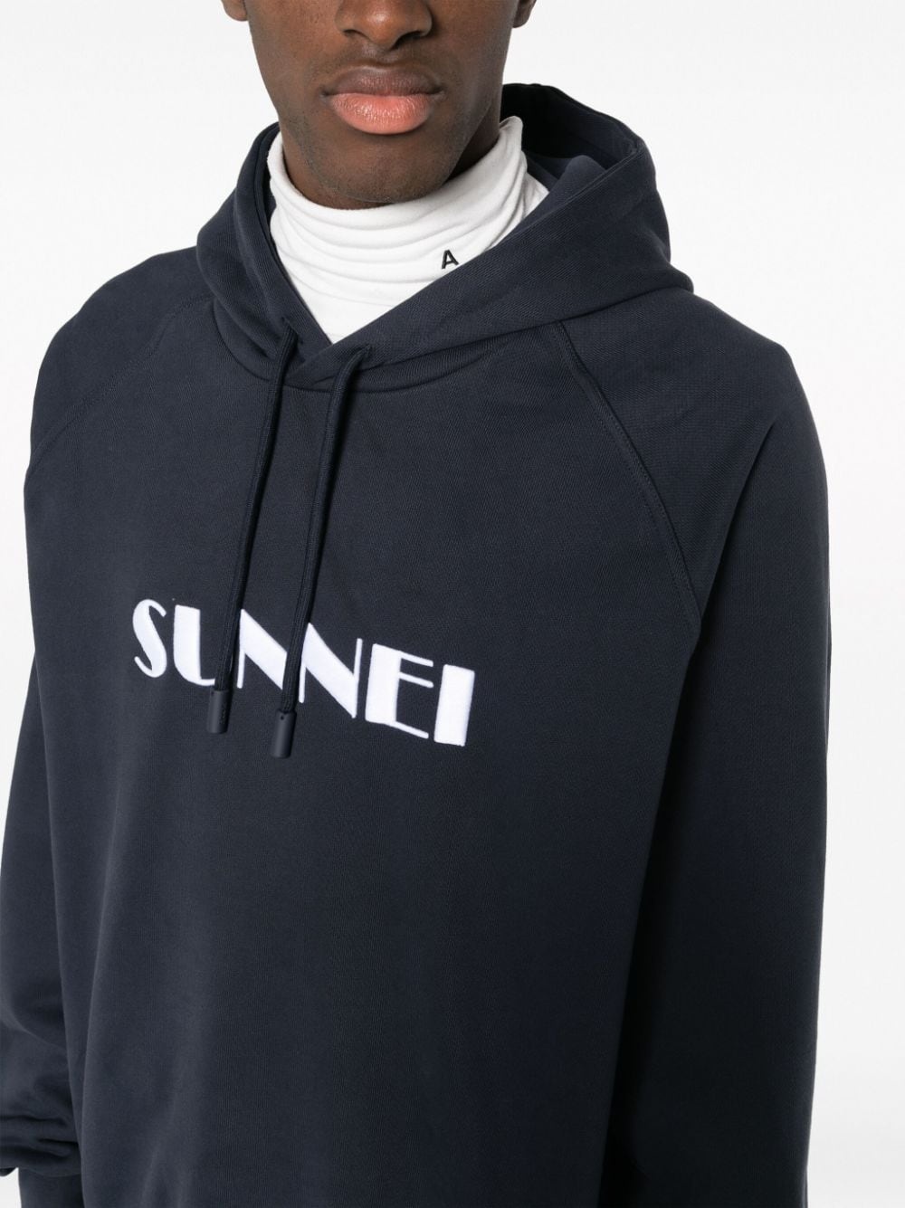 logo-print organic-cotton hoodie - 5
