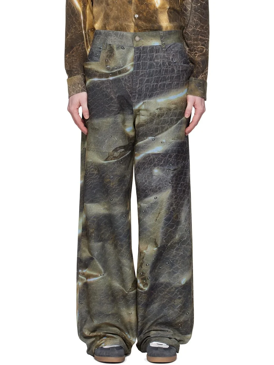 Khaki Golden Hour Jeans - 1