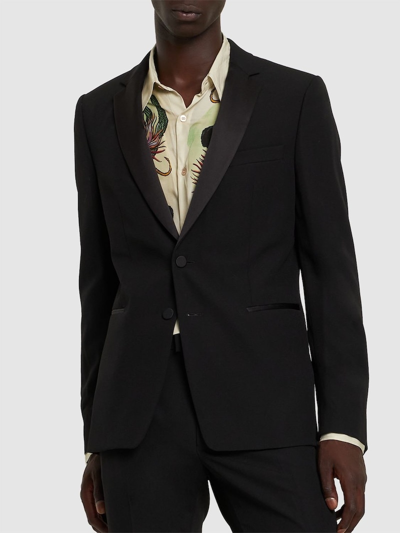 Kayne wool tuxedo suit - 3