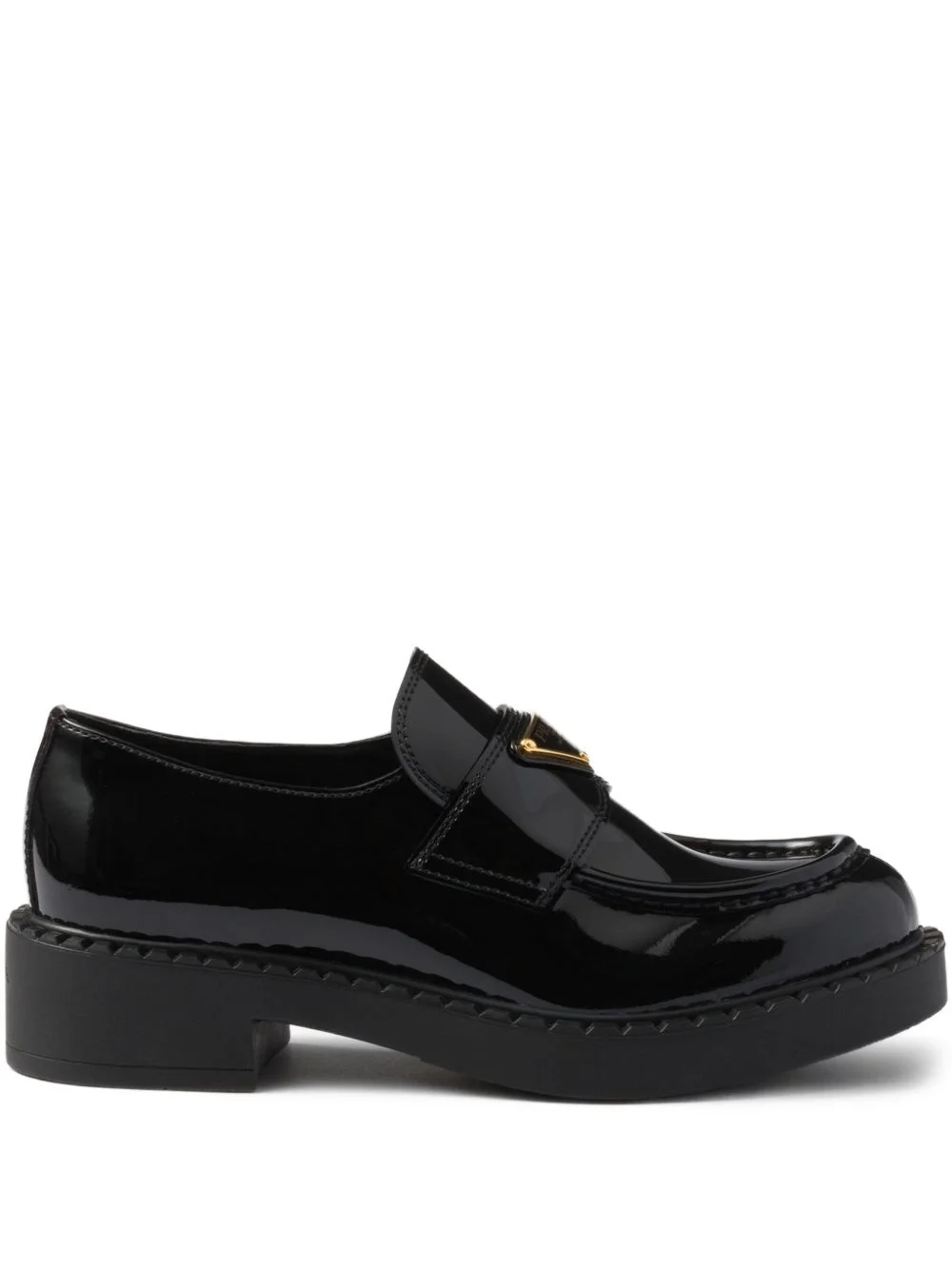 patent-finish leather loafers - 1