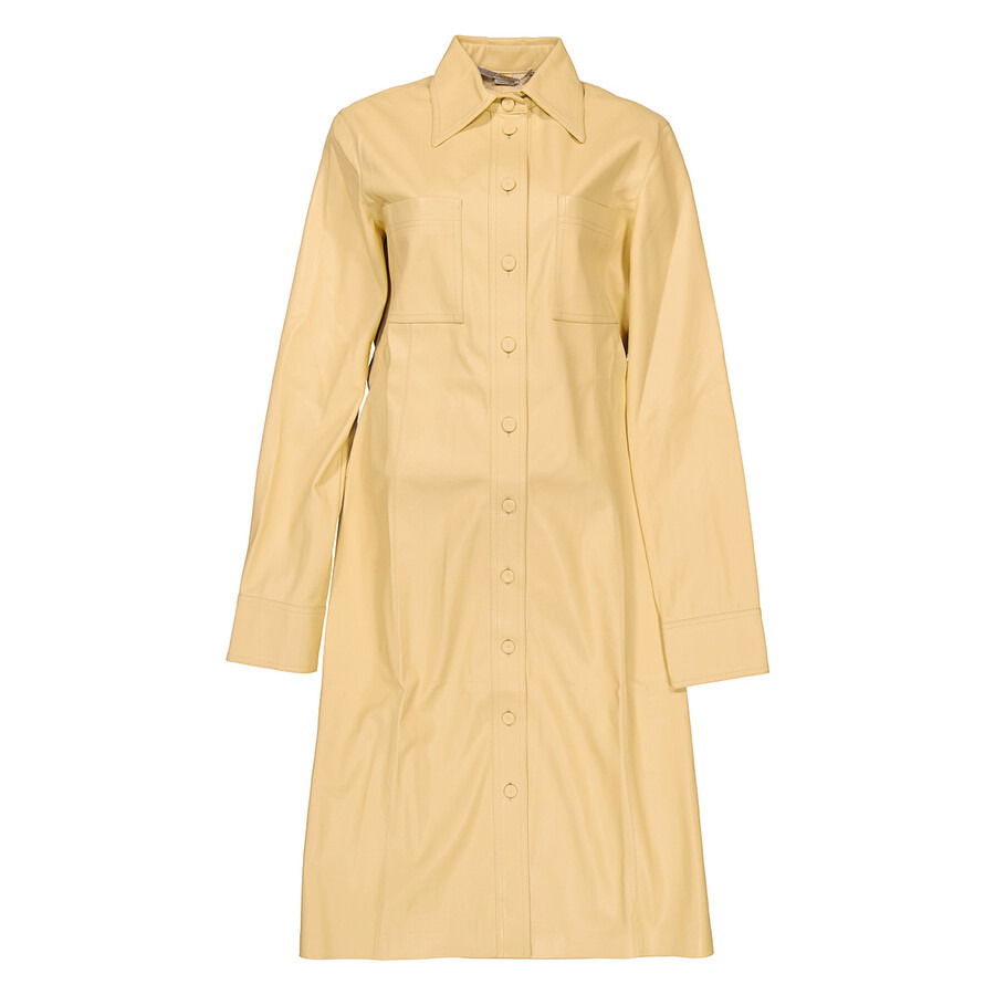 Stella Mccartney Faux-Leather Long-Sleeve Dress - 2