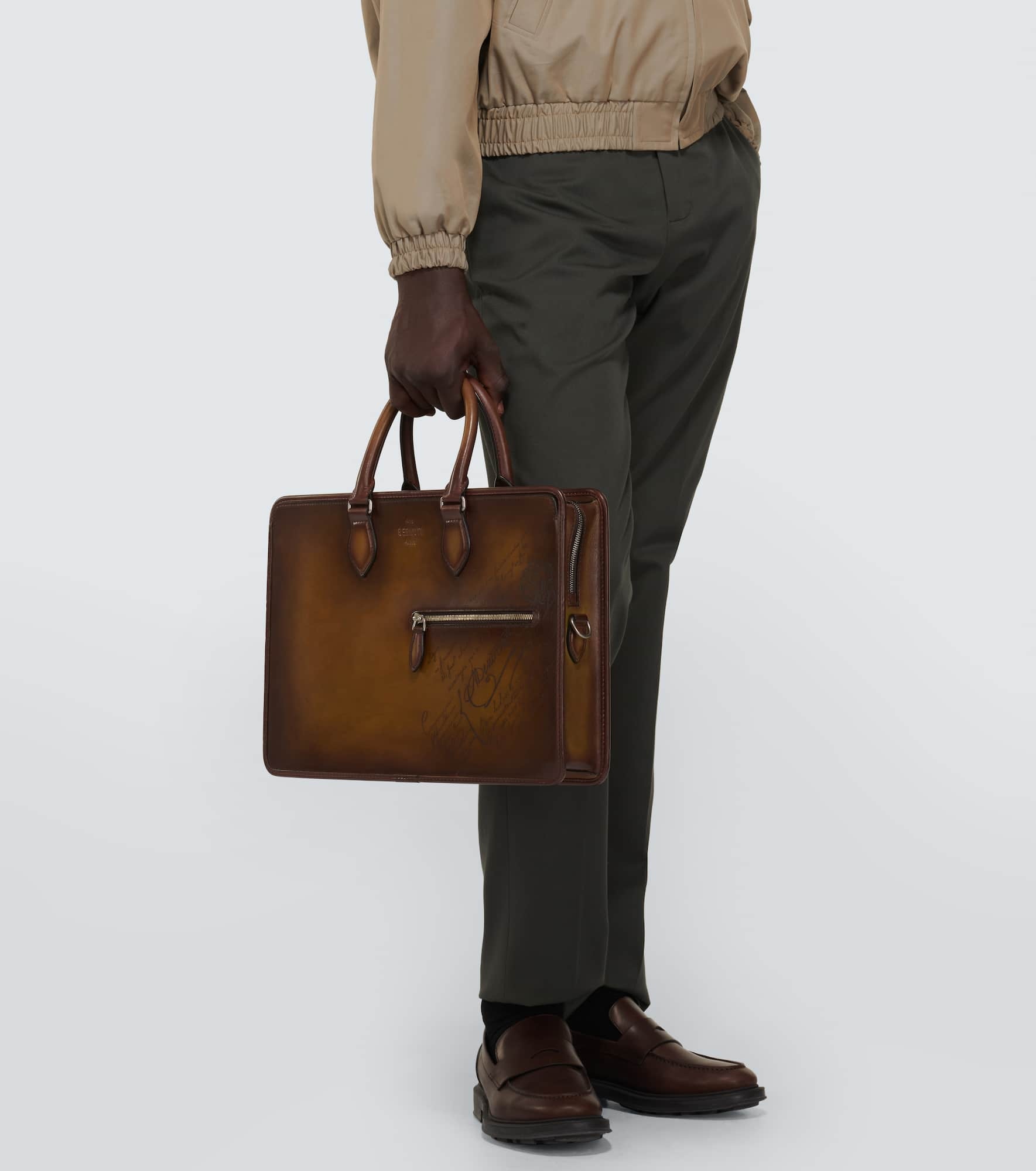 Leather briefcase - 2