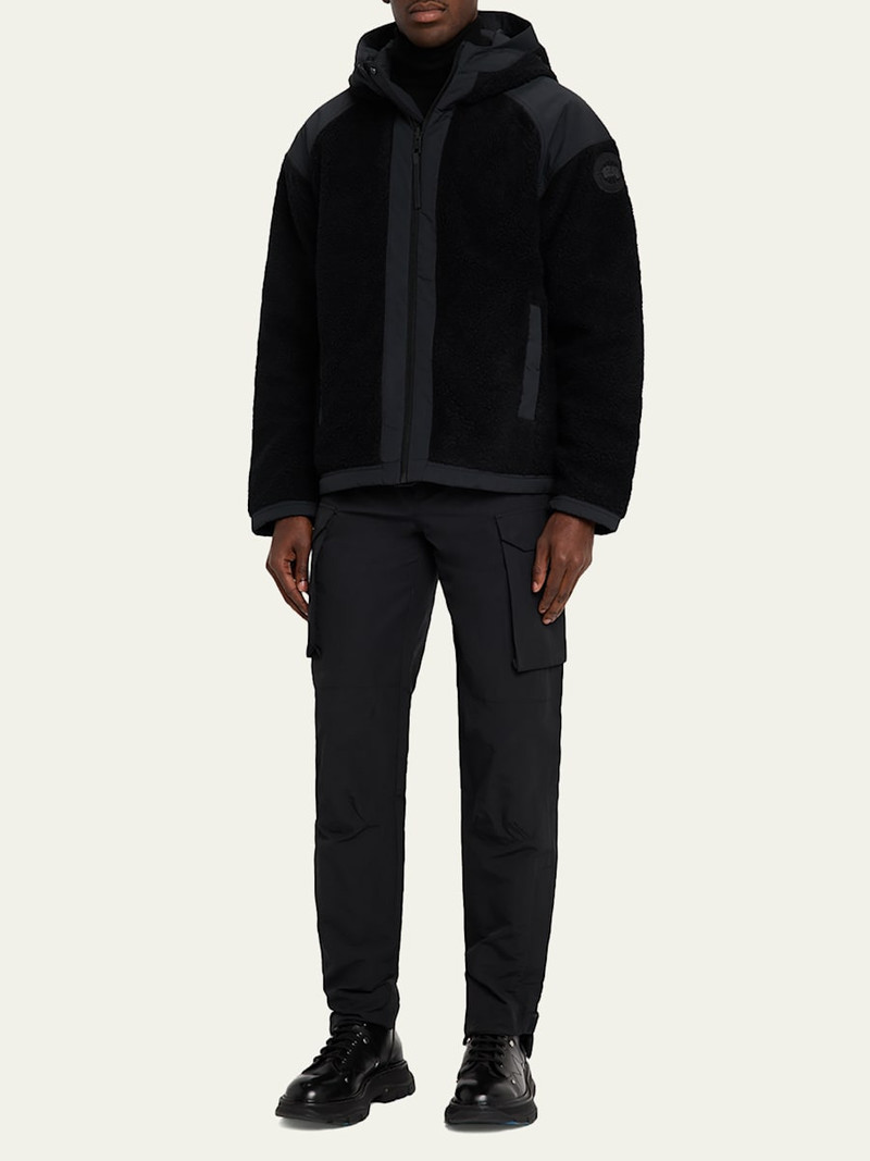 Canada Goose Men's Alberni Reversible Fleece Hooded Bomber Jacket outlook