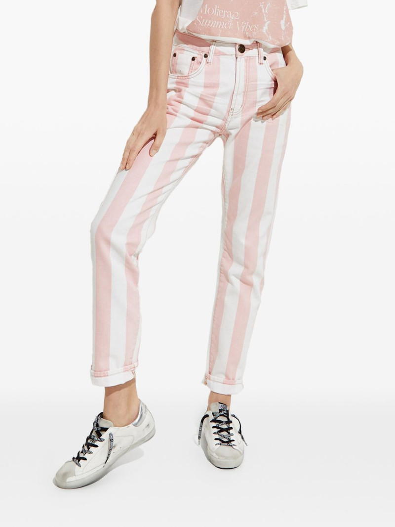 x Moliera 2 striped straight jeans 1