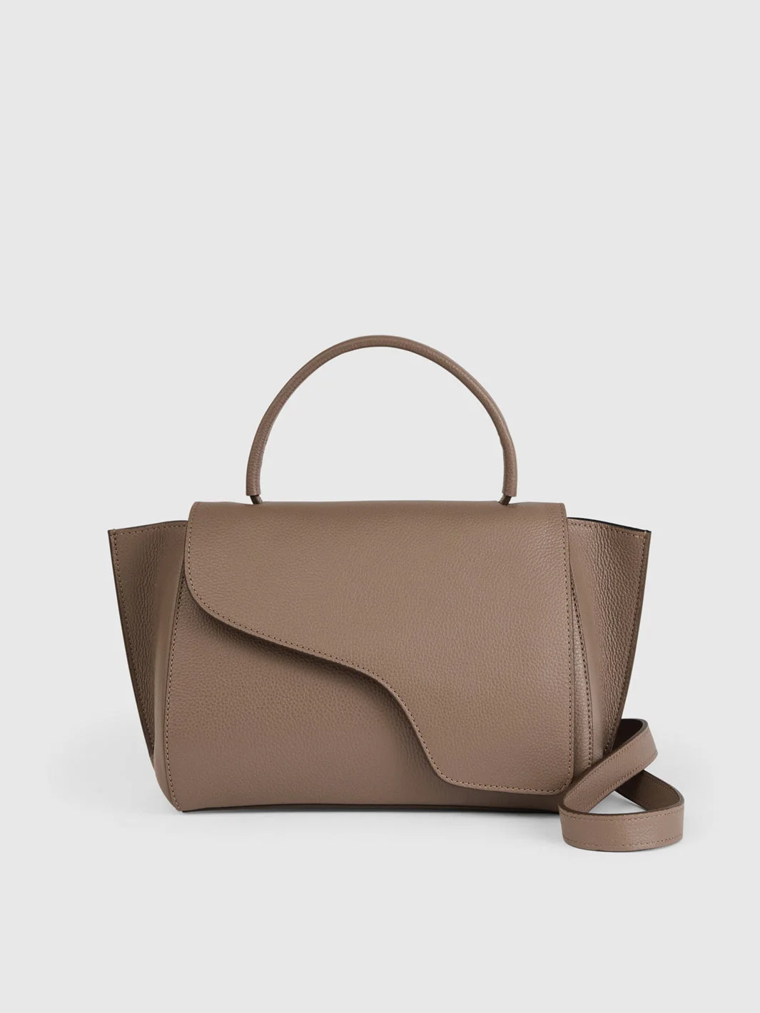 Arezzo Tahini Grained Leather Handbag - 1
