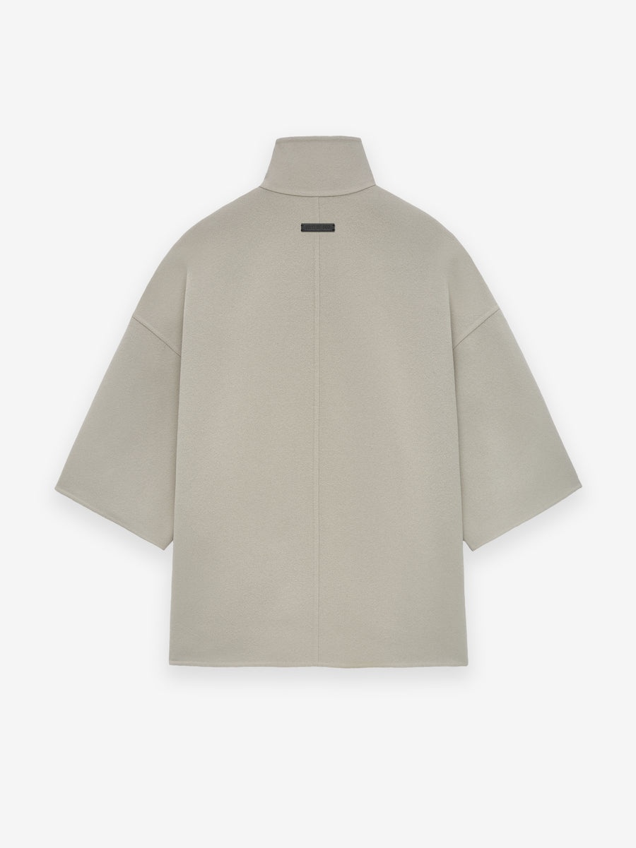 Double Wool Cashmere Short Sleeve Jacket - 2