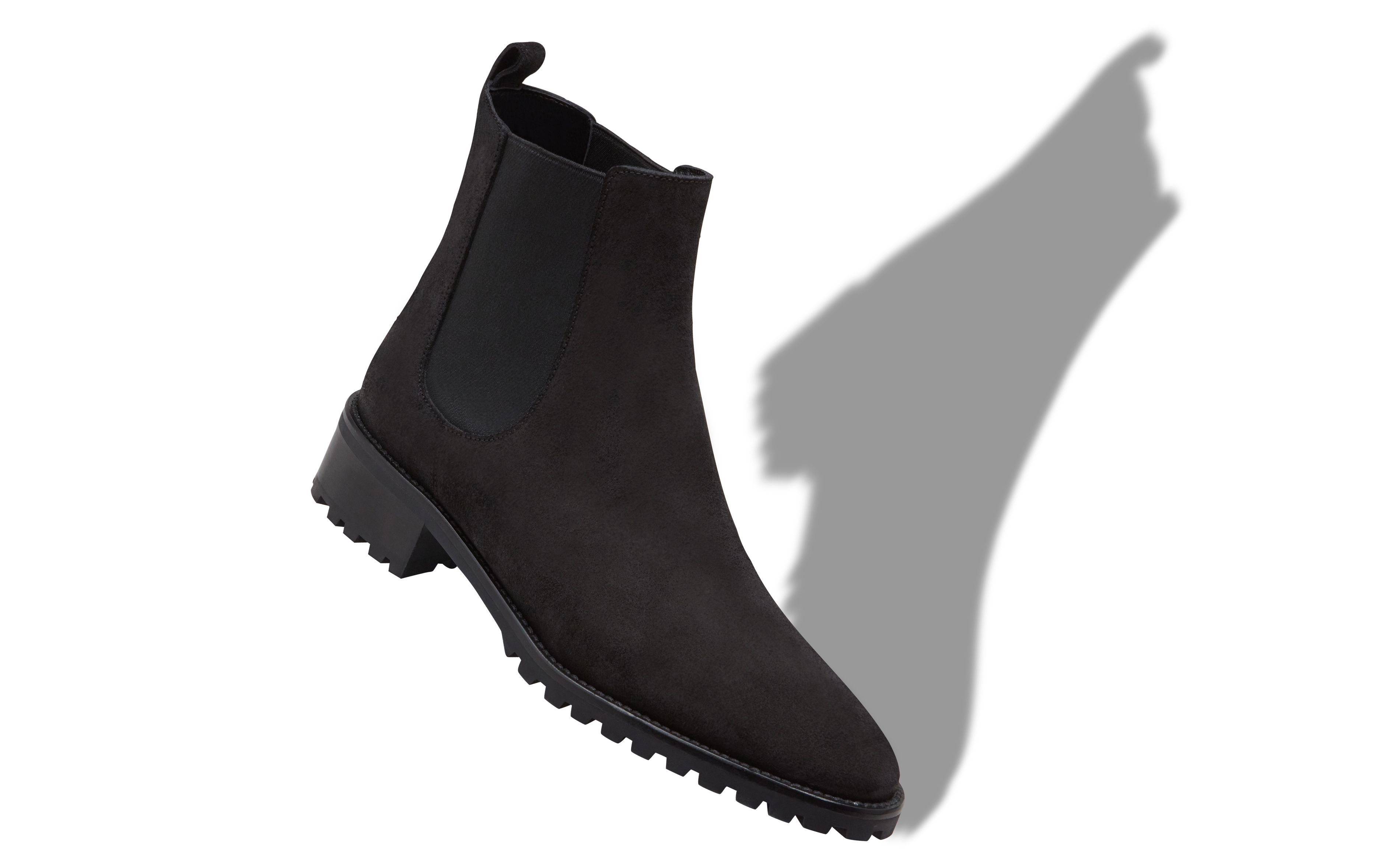 Black Suede Chelsea Boots - 2