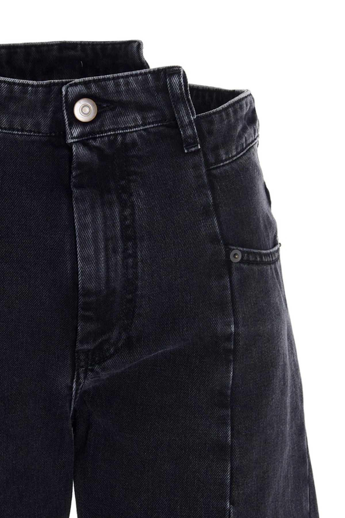 Jeans asymmetrical waist - 5