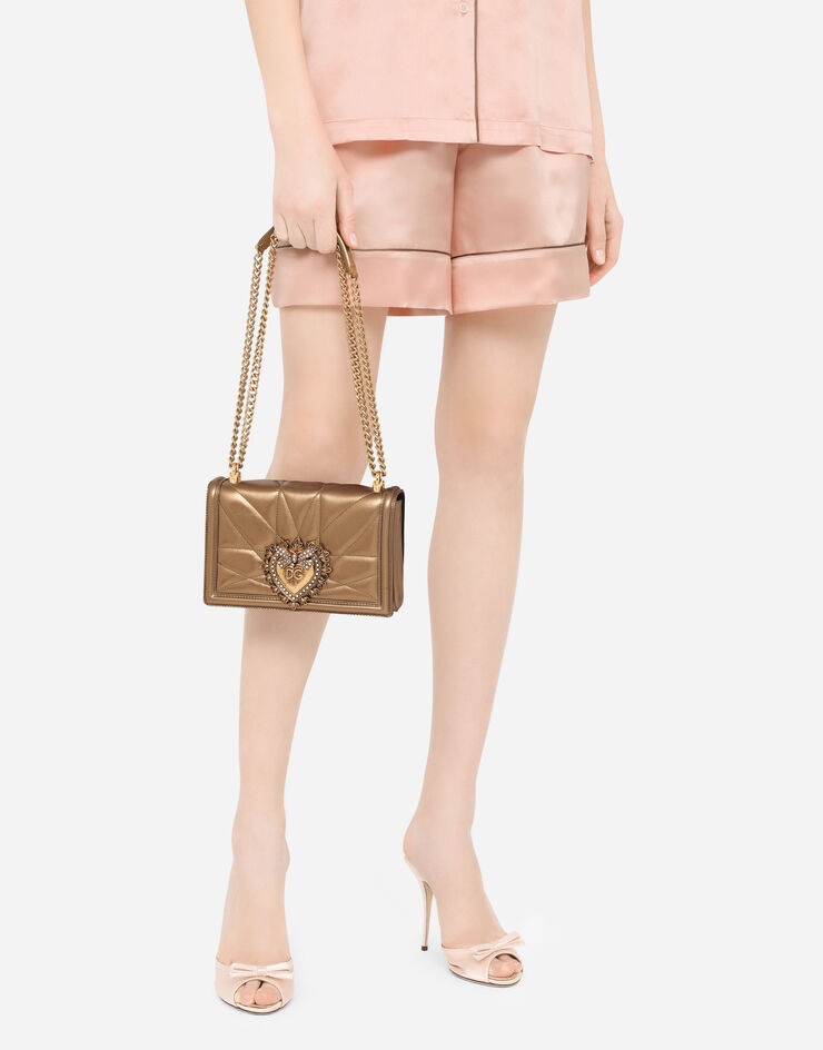 Medium Devotion bag in quilted nappa mordoré - 2