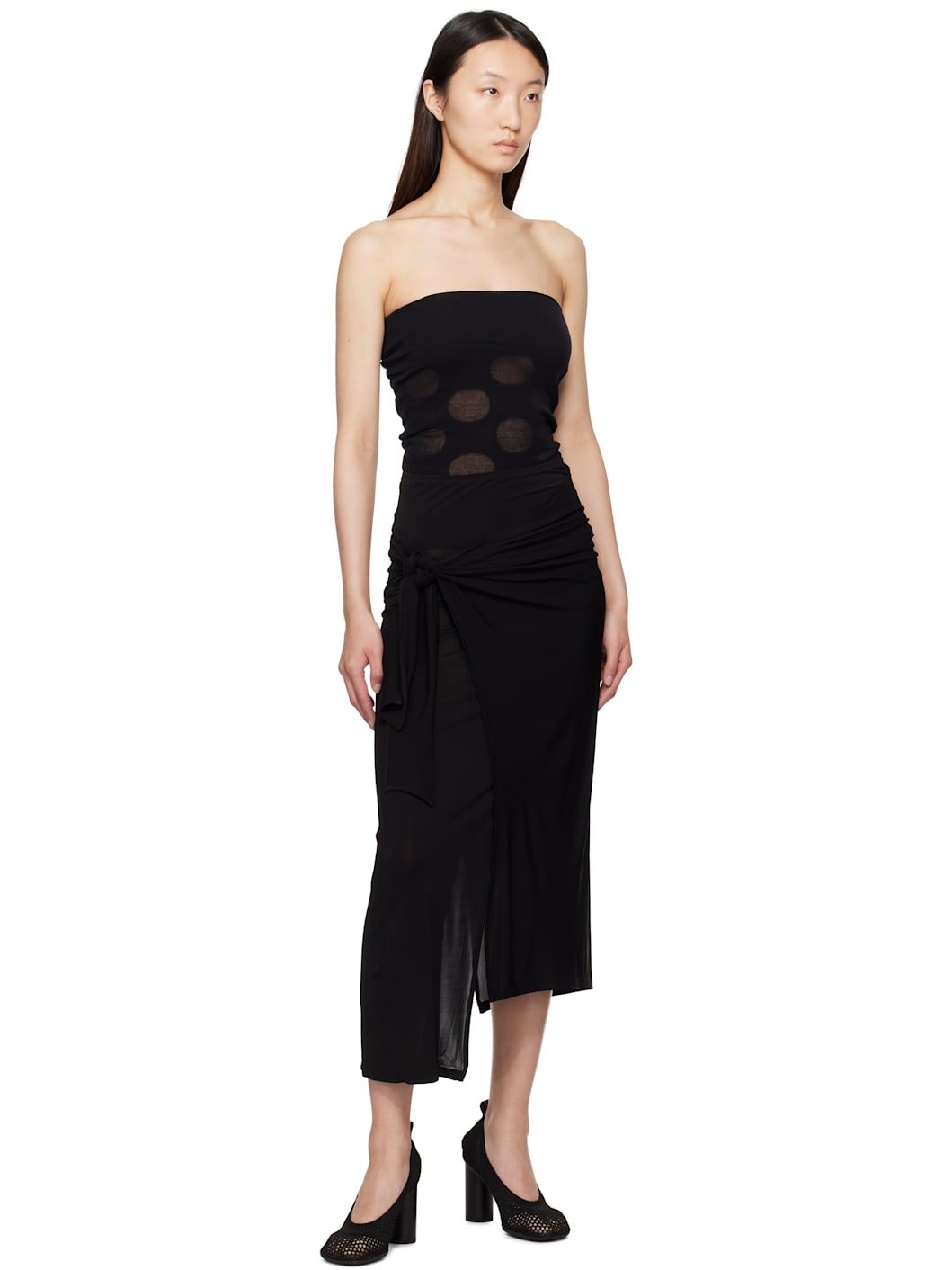 Black Cass Bandeau Top - 5