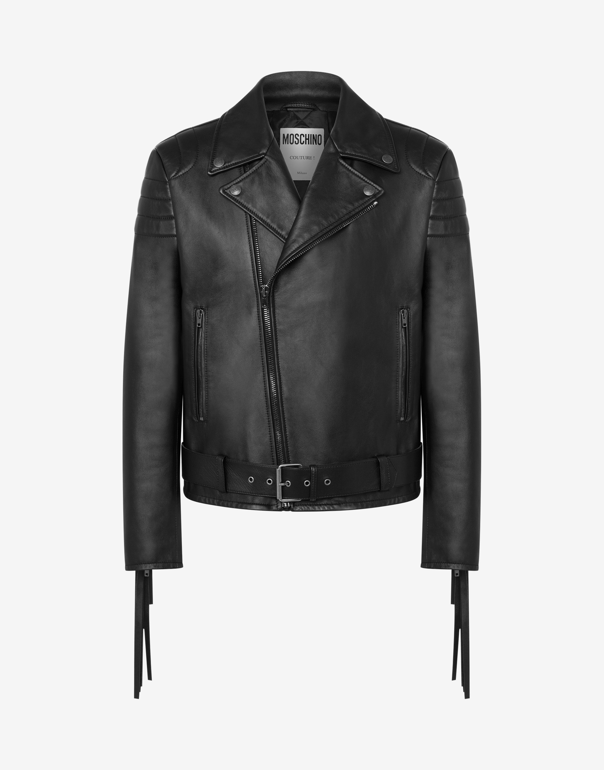 NAPPA BIKER JACKET WITH FRINGE - 1