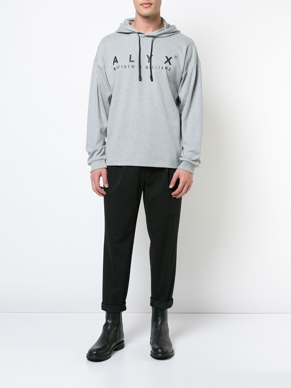 logo-print hoodie - 3