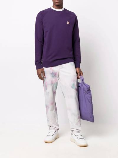 Maison Kitsuné logo embroidered sweatshirt outlook