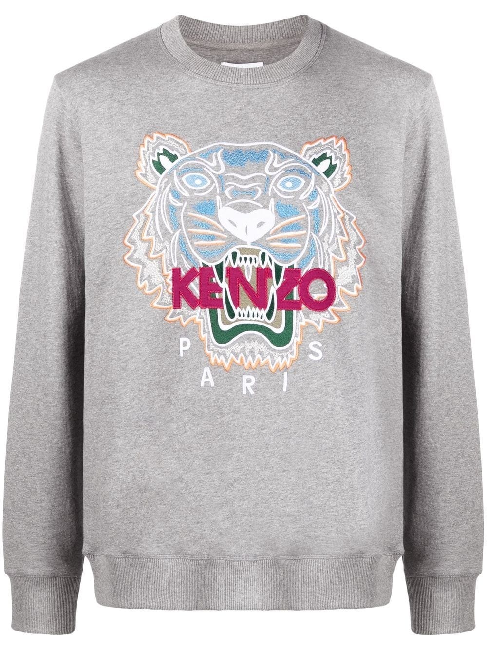 logo print crew neck sweatshirt - 1